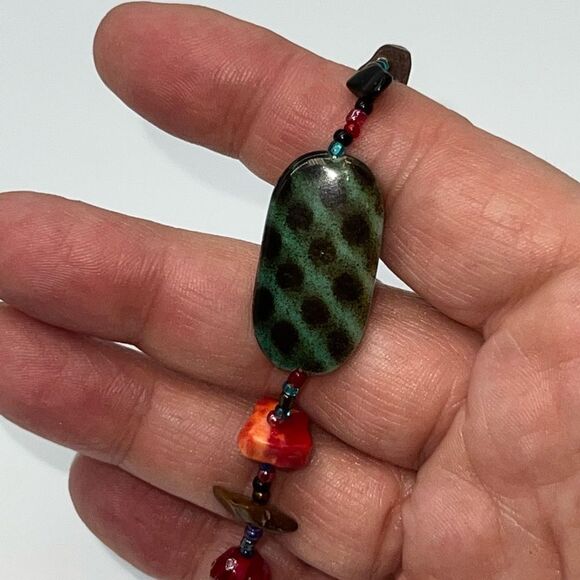 Boho Multi Stone Stretch Bracelet - Picture 2 of 7